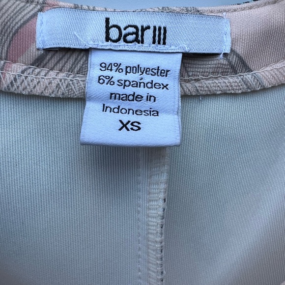 BAR III Bar III Zip-Front Fit Flare Scuba Dress, Chutney Combo - Picture 5 of 16